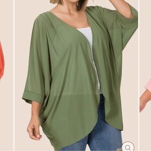 Olive Green Women's Top